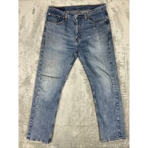 Levi's Men's Classic 505 Regular Fit Straight Leg Jeans Sz‎ 32X30 Distressed Y2K